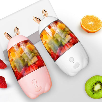 Portable Electric Juicer Cup A8 Rechargeable Mini Juice Blender 1500mAh for Home, Travel & Smoothies
