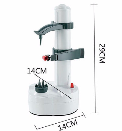 Automatic Electric Fruit & Vegetable Peeler Multi-Function Kitchen Cutter with Stainless Steel Blades