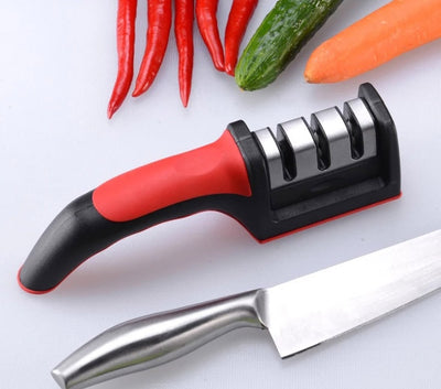 3-Stage Kitchen Knife Sharpener Tungsten Steel & Ceramic Sharpening Tool for Fast & Precise Edge Repair