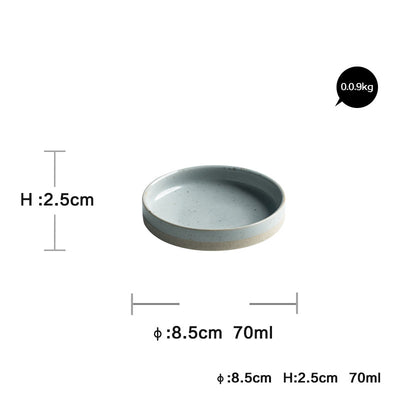 Nordic Porcelain Dinnerware Set Flat Plates, Bowls & Sauce Dish Collection Minimalist Tableware Set