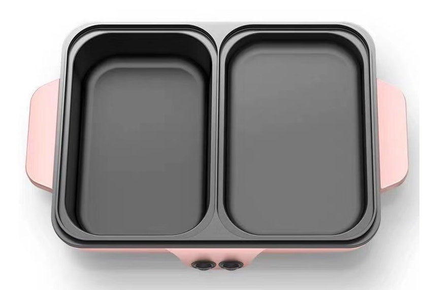 Multi-Function Electric Cooking Pot 1200W Non-Stick Frying Pan for Dorm, Shabu, Ramen & Quick Meals