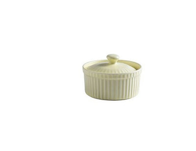 Nordic Style Ceramic Baking Bowl with Lid Mini Porcelain Oven Dish for Desserts, Sauces & Sides