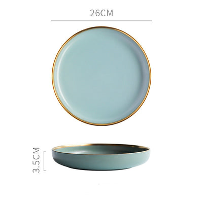 Nordic Style Porcelain Bowl Celadon Solid Color Tea & Serving Bowl Minimalist Kitchenware