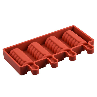 Silicone Popsicle Ice Cream Mold Reusable Non-Stick DIY Ice Cream & Chocolate Maker