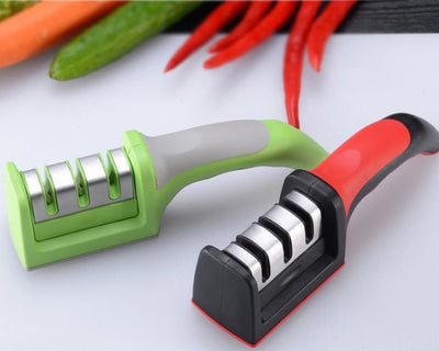 3-Stage Kitchen Knife Sharpener Tungsten Steel & Ceramic Sharpening Tool for Fast & Precise Edge Repair