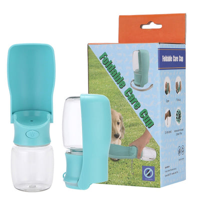Portable Foldable Dog Water Bottle Leakproof Pet Water Dispenser for Travel, Walking & Outdoor Use (350ml / 550ml)