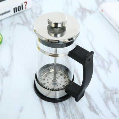 Glass Coffee Maker with 304 Stainless Steel Filter Portable Manual Brew Coffee Pot (350ml)