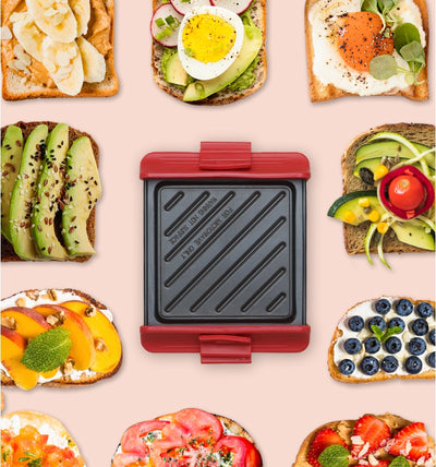 Multi-Purpose Double-Sided Grill Pan Non-Stick Microwave BBQ Tray for Meat, Sandwich & Smokeless Cooking