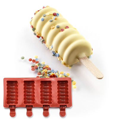 Silicone Popsicle Ice Cream Mold Reusable Non-Stick DIY Ice Cream & Chocolate Maker