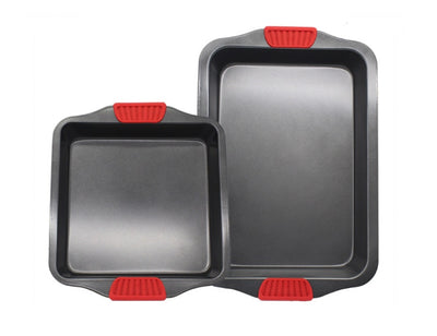 Luxury Non-Stick Baking Tray with Handles Carbon Steel Oven Pan (Square & Rectangular Options)