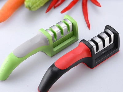 3-Stage Kitchen Knife Sharpener Tungsten Steel & Ceramic Sharpening Tool for Fast & Precise Edge Repair