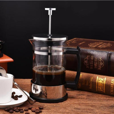 Glass Coffee Maker with 304 Stainless Steel Filter Portable Manual Brew Coffee Pot (350ml)