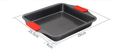 Luxury Non-Stick Baking Tray with Handles Carbon Steel Oven Pan (Square & Rectangular Options)