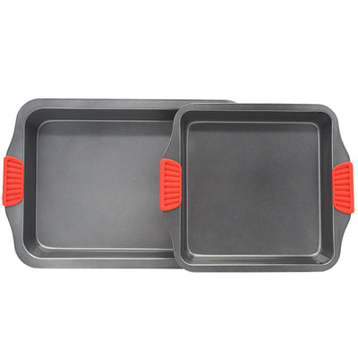 Luxury Non-Stick Baking Tray with Handles Carbon Steel Oven Pan (Square & Rectangular Options)
